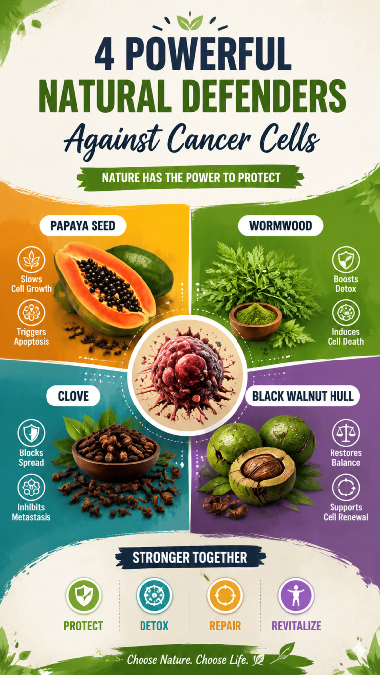 Natural Cancer Support Herbs Papaya Seeds, Wormwood, Clove  Black Walnut Hull