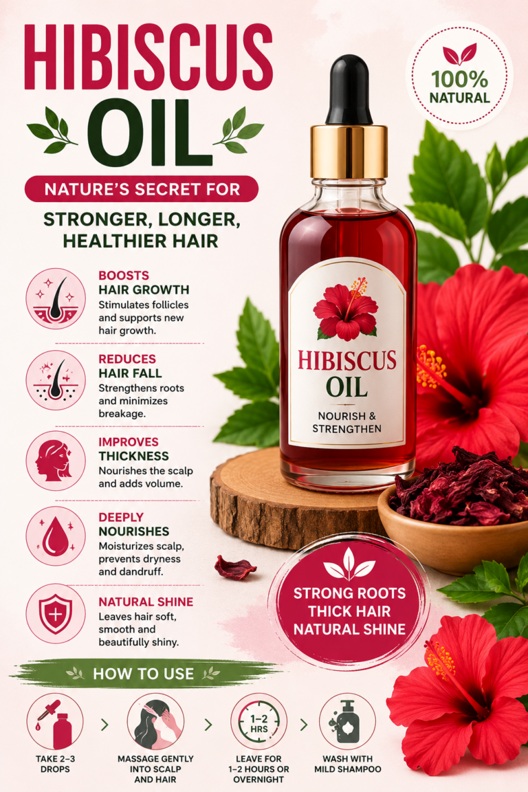 DIY Hibiscus Hair Oil for Faster Hair Growth, Thickness  Natural Shine