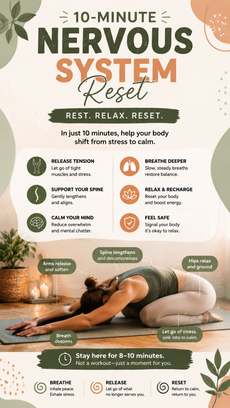 10 Minute Nervous System Reset Routine for Deep Relaxation and Stress Relief