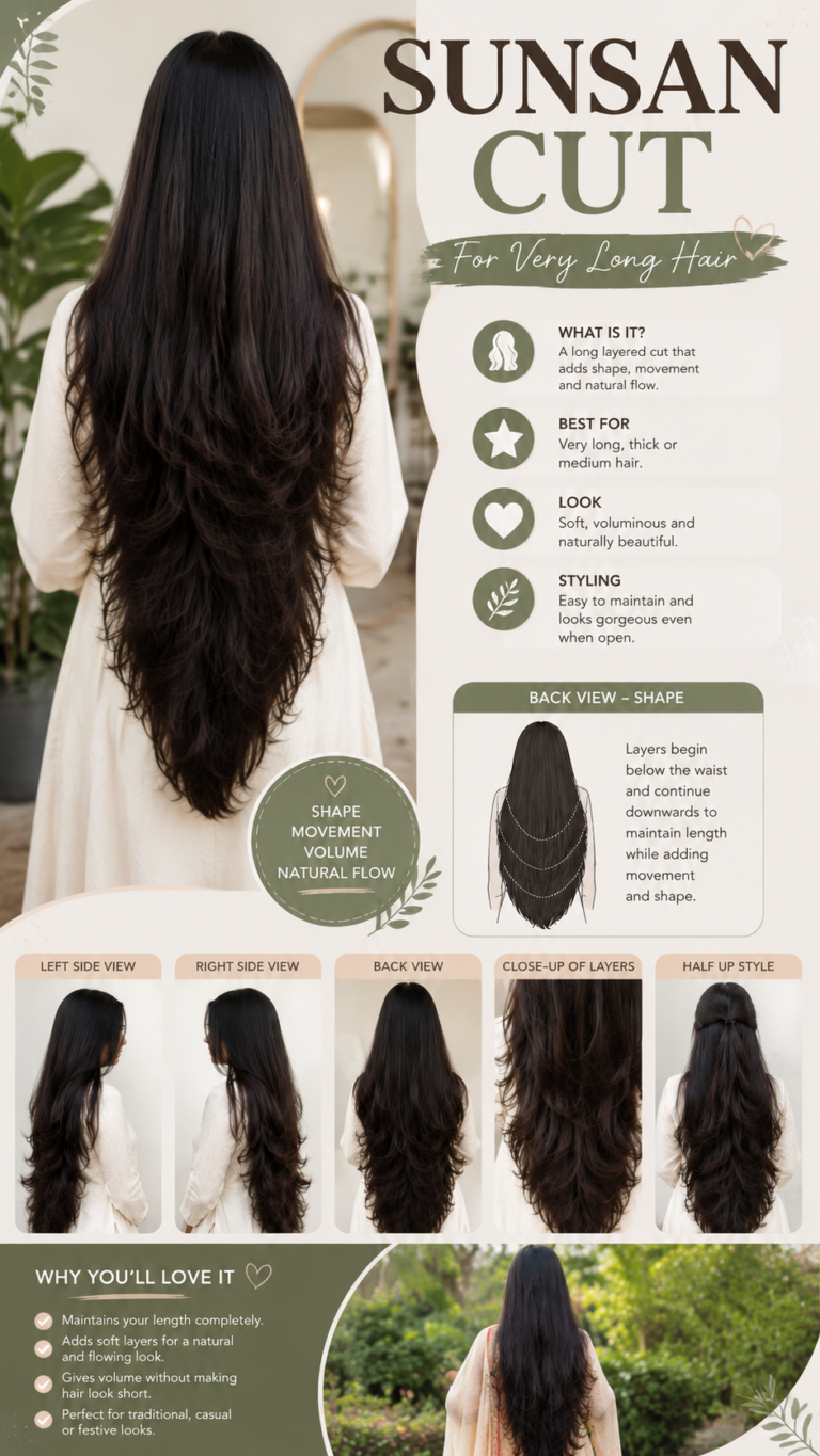 Sunsan Cut for Very Long Hair  Layered Haircut Ideas for Volume  Flow