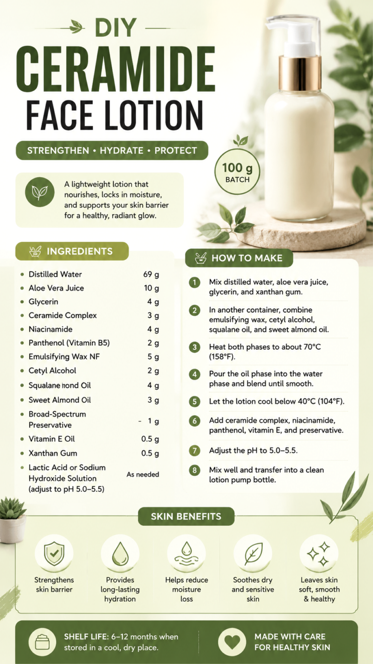 DIY Ceramide Face Lotion Recipe for Hydrated, Healthy Skin Barrier Care