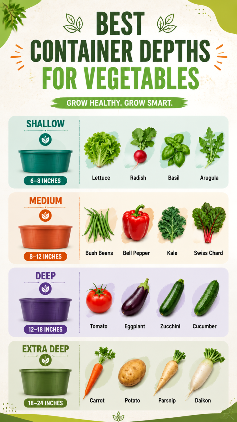 Best Container Depths for Vegetables Grow More in Small Spaces Easily