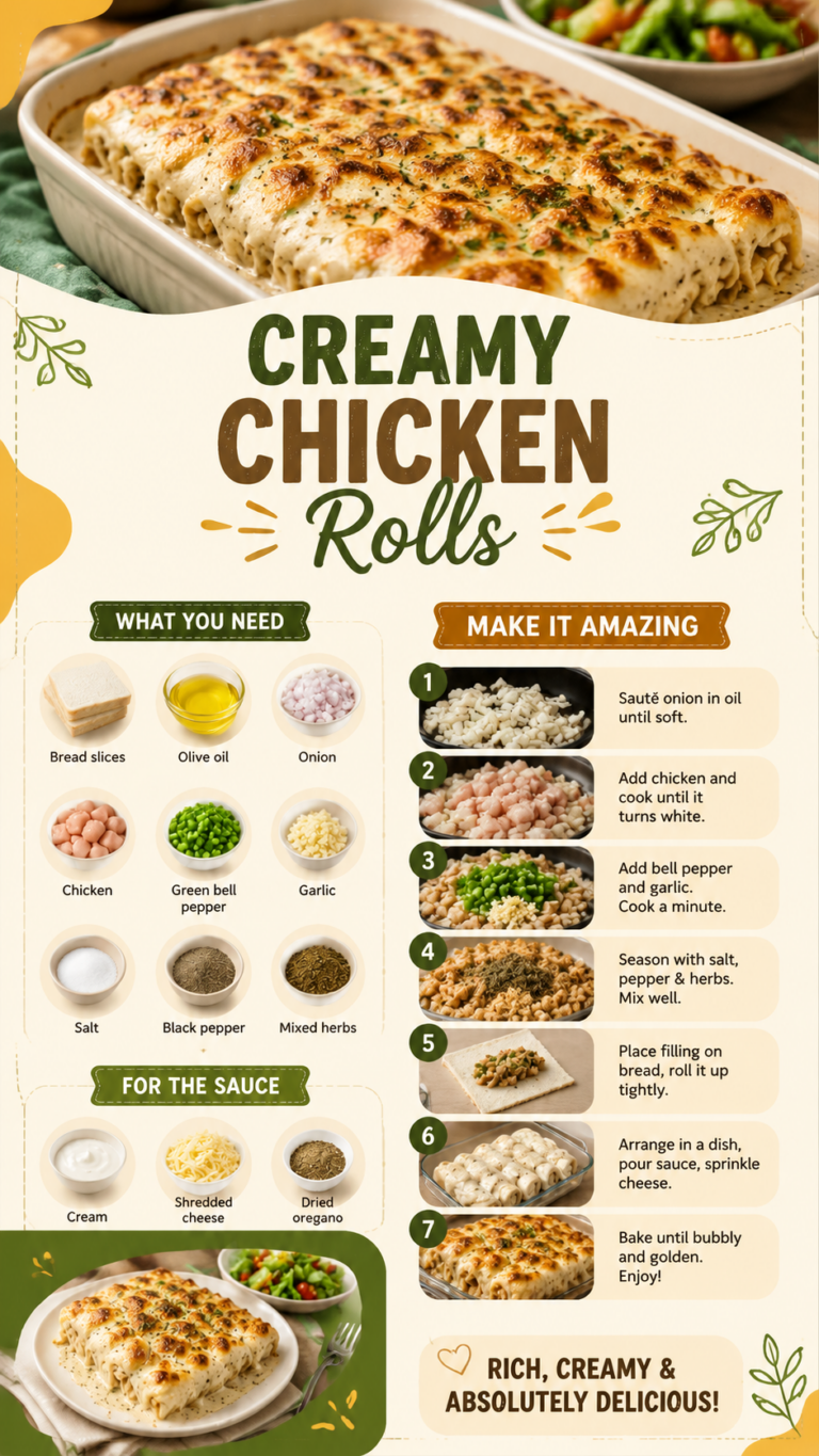 Creamy Chicken Toast Rolls Recipe  Easy Cheesy Baked Appetizer Idea