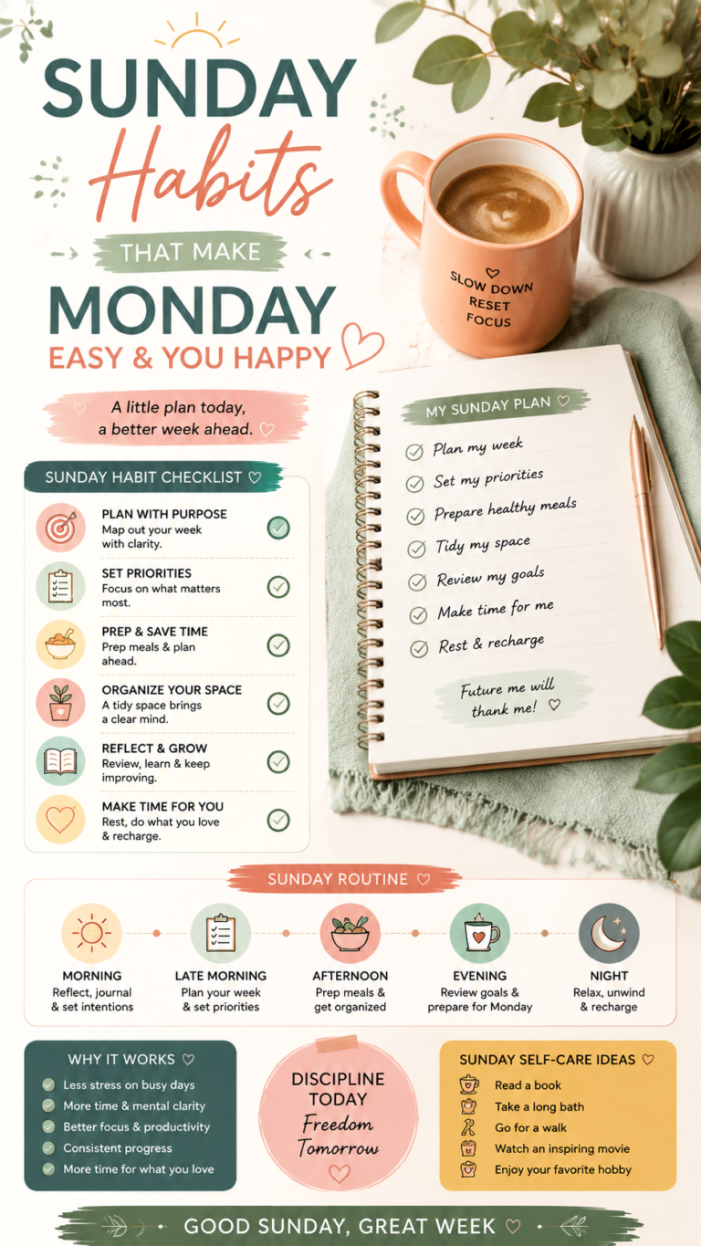 Sunday Reset Routine The Habit That Makes Monday Feel Effortless