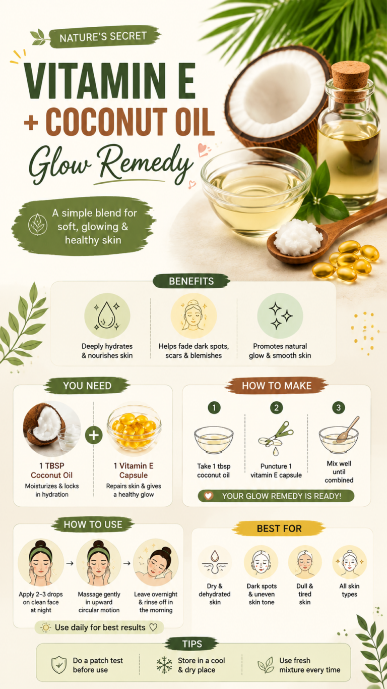 Vitamin E  Coconut Oil for Glowing Skin  Natural Glow Remedy