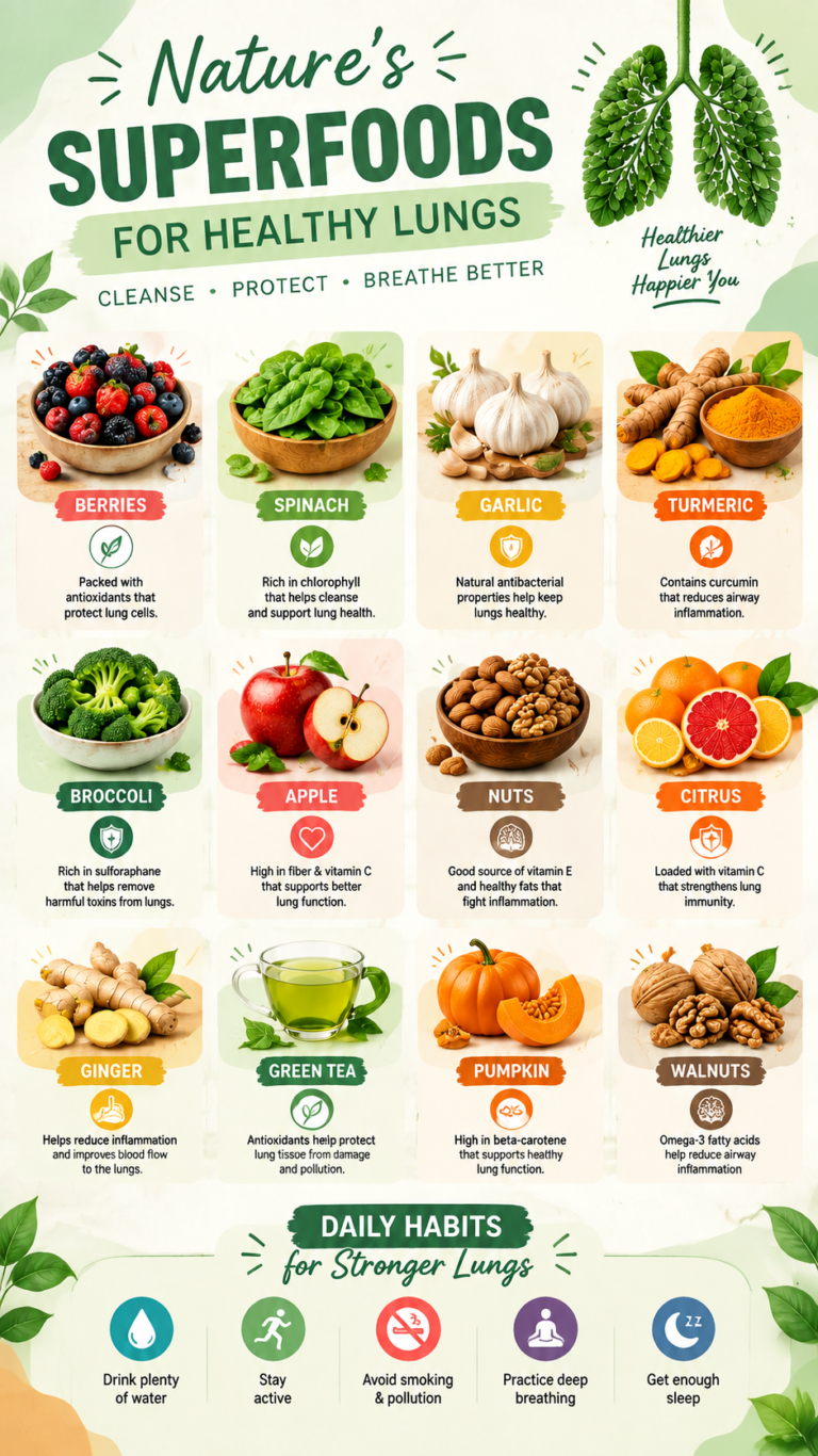 10 Best Foods for Lung Health  Diet Tips for Better Breathing  Stronger Lungs