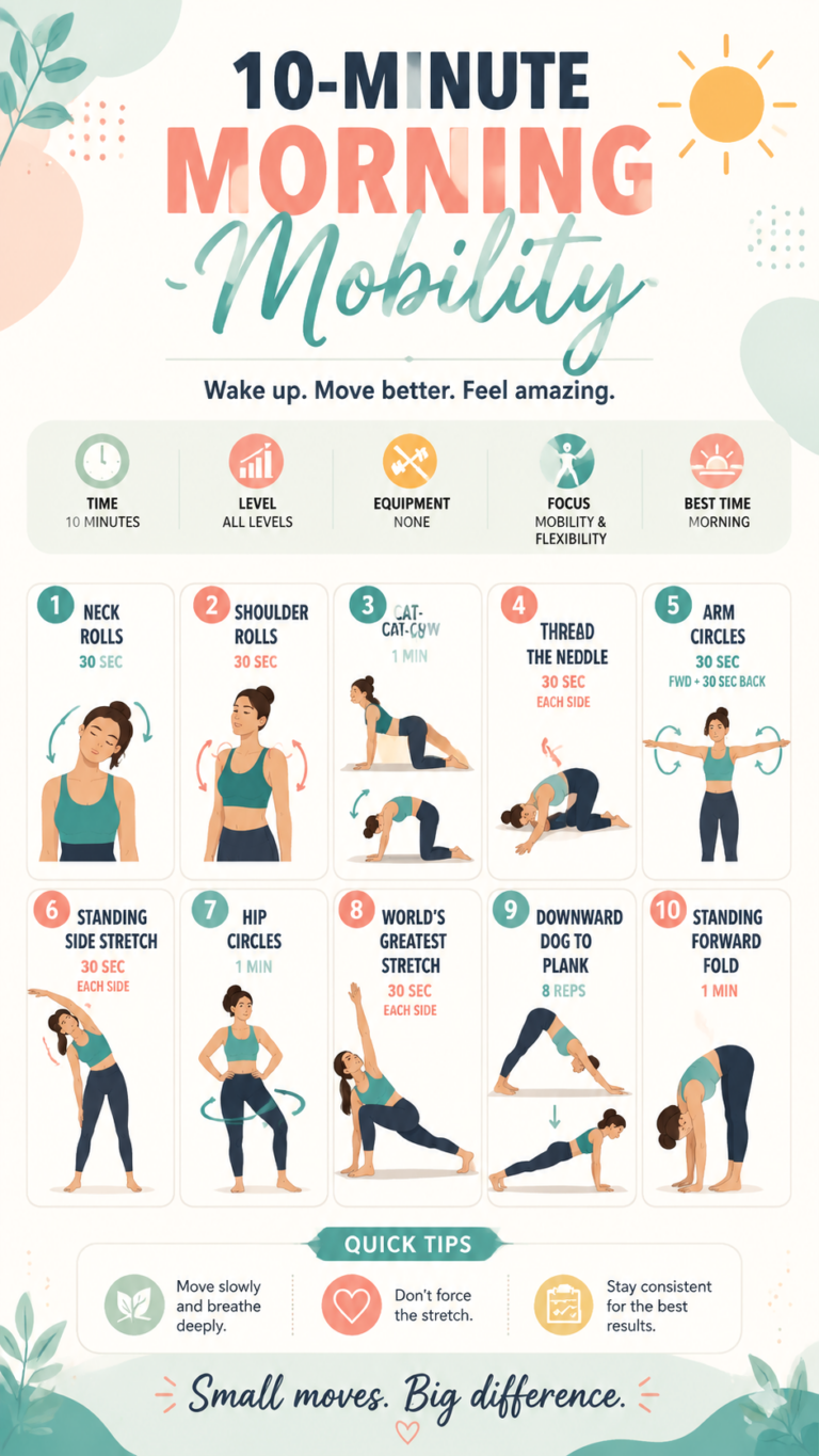 10 Minute Morning Mobility Routine for Flexibility  Better Movement
