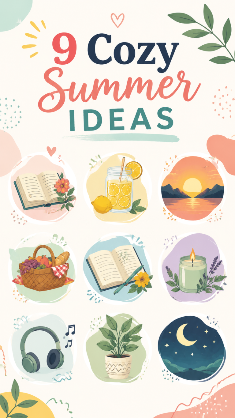 9 Cozy Summer Ideas for a Relaxing  Simple Summer Bucket List