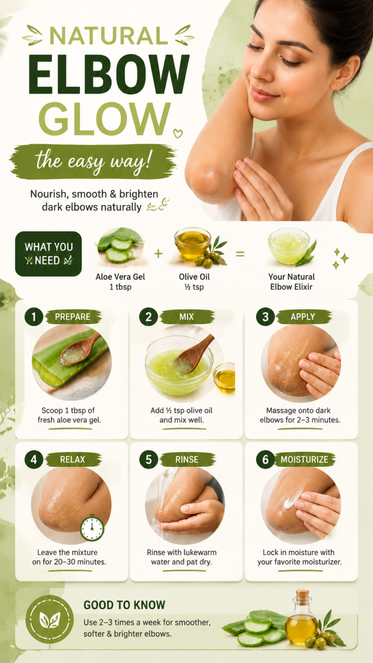 Natural Dark Elbow Care with Aloe Vera  Olive Oil for Soft Smooth Skin