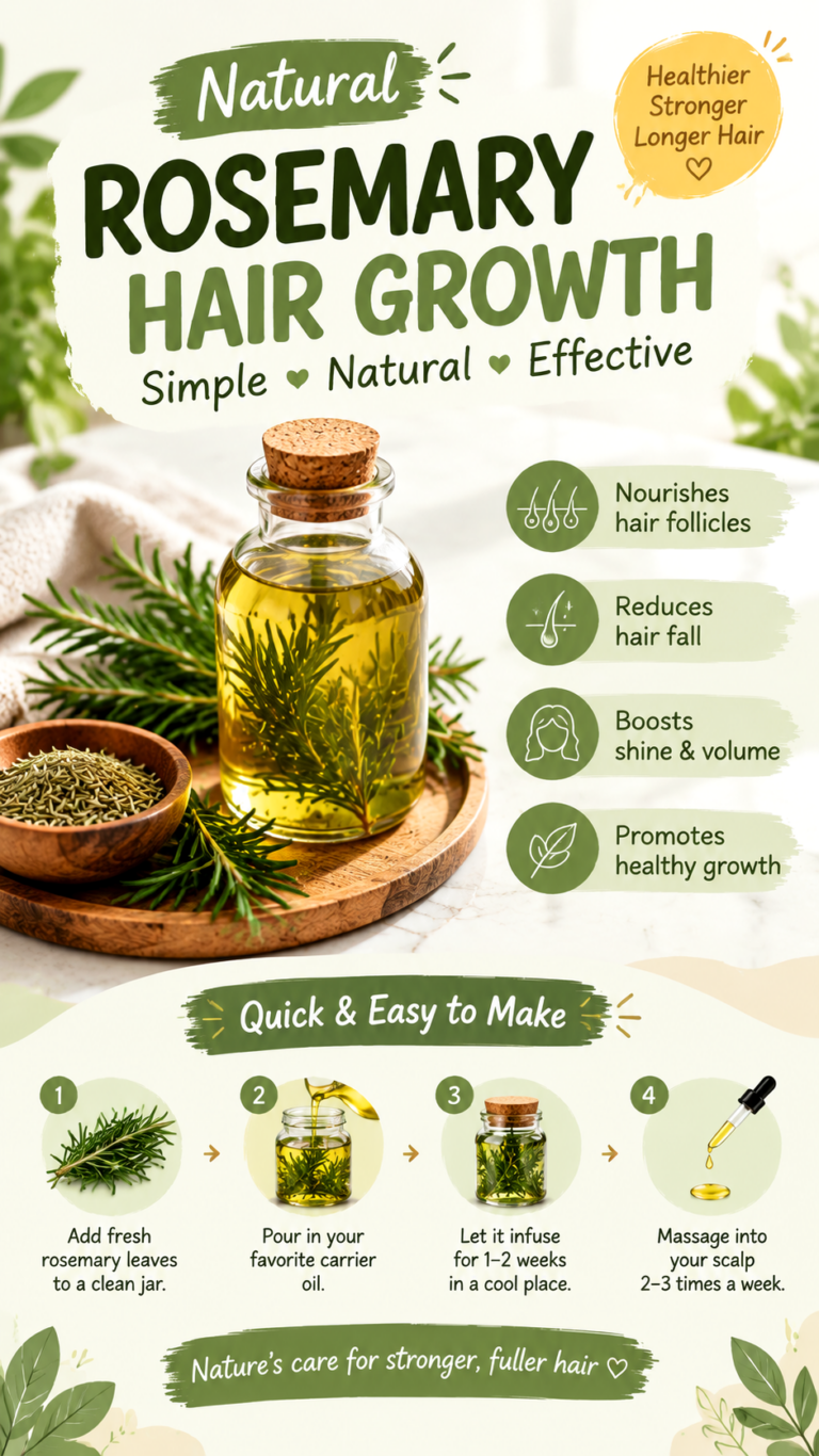DIY Rosemary Hair Oil Recipe for Faster Hair Growth  Strong Roots