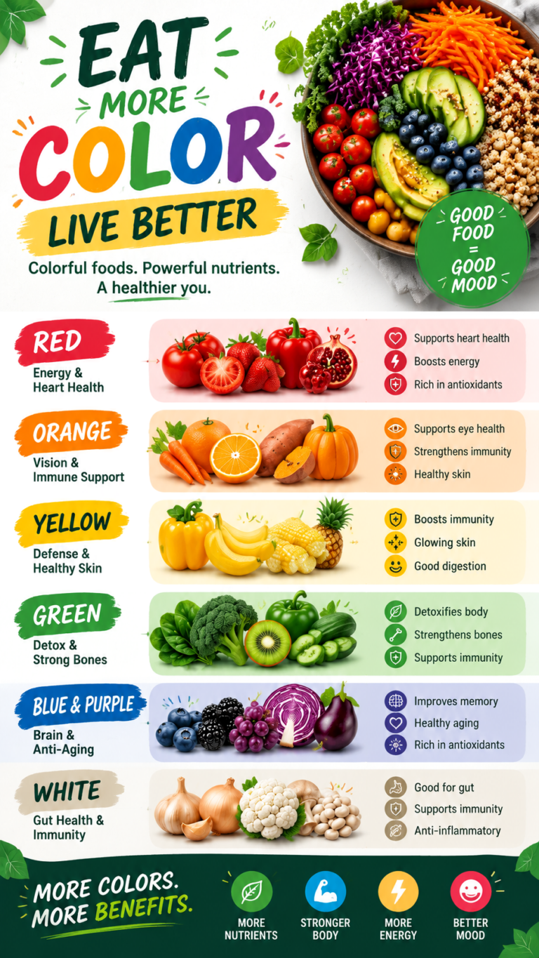 Eat the Rainbow Colorful Healthy Foods for More Nutrients  Better Health
