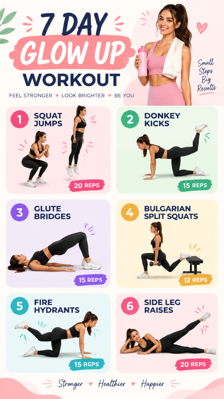 7 Day Lower Body Toning Workout Challenge for a Stronger, Glowing You