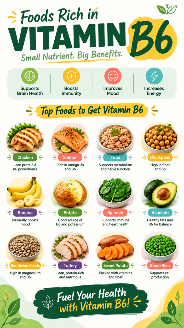Top Foods Rich in Vitamin B6 for Energy, Brain Health  Wellness