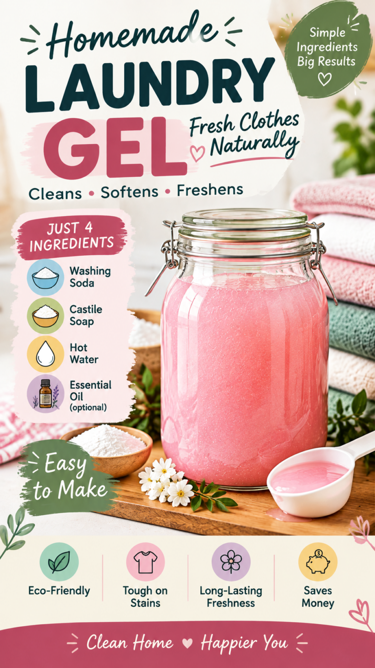 DIY Gel Laundry Soap Recipe  Easy Homemade Detergent for Budget-Friendly Cleaning