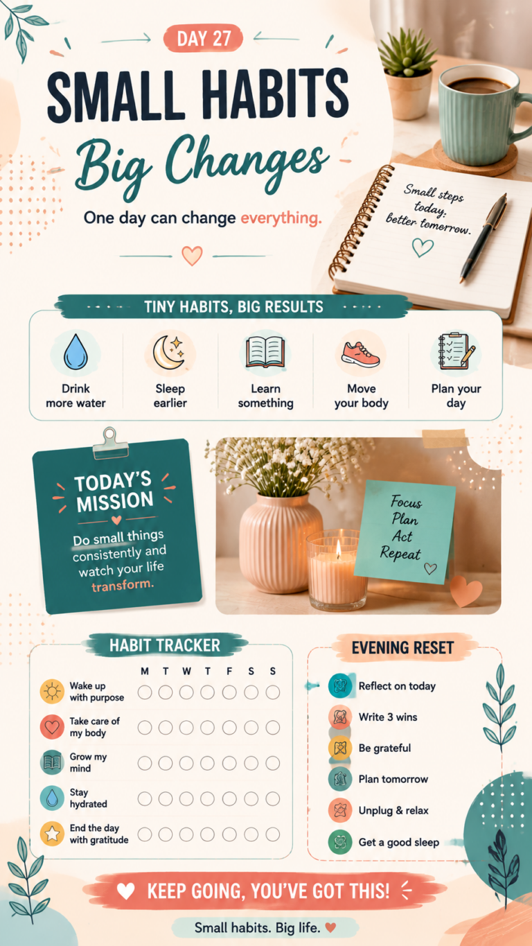 Small Habits, Big Results  6 Month Self Improvement Transformation