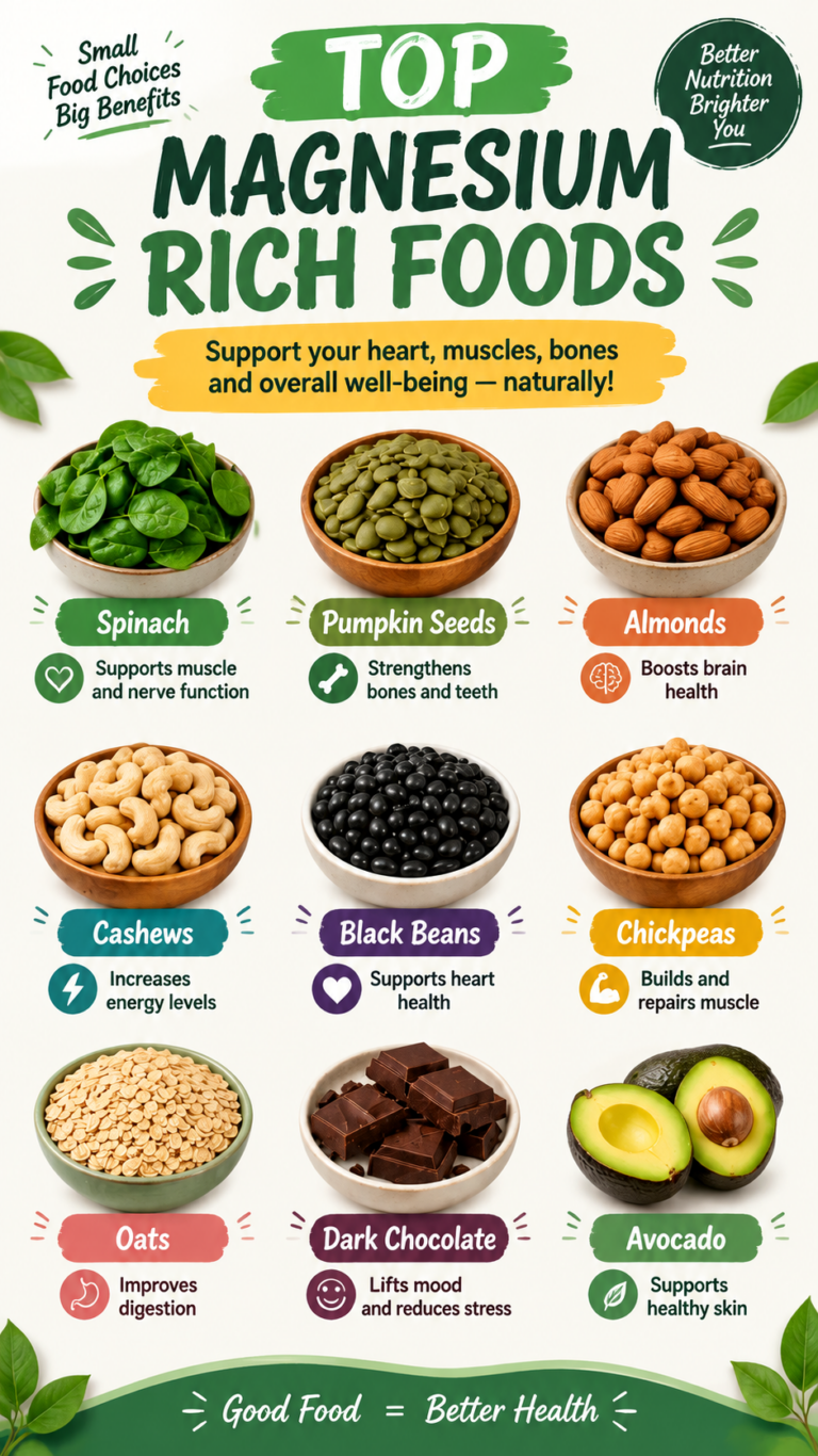 Magnesium Rich Foods 12 Healthy Sources to Boost Your Nutrition Naturally