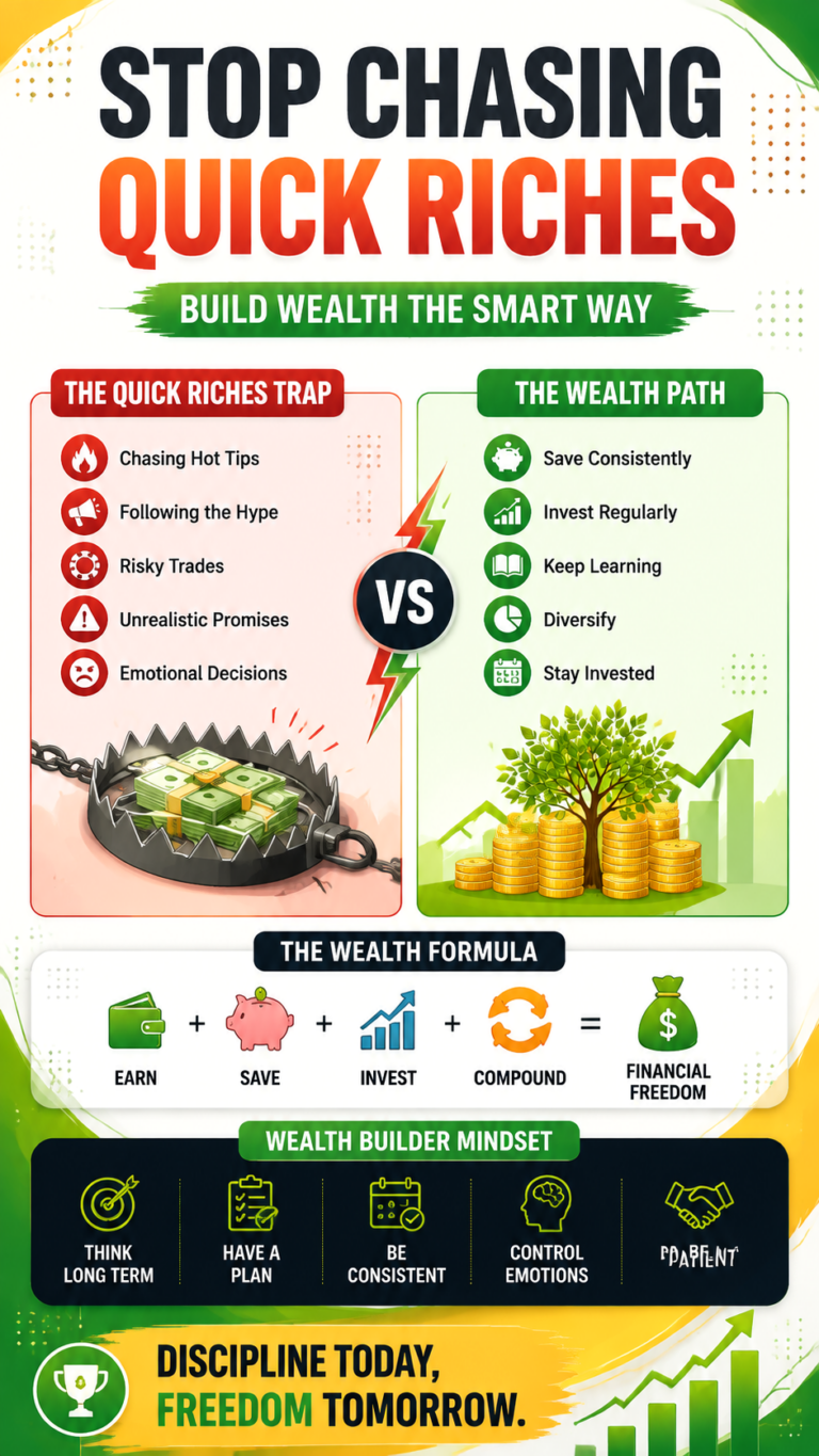 Stop Chasing Quick Riches Smart Wealth Building Through Investing  Patience