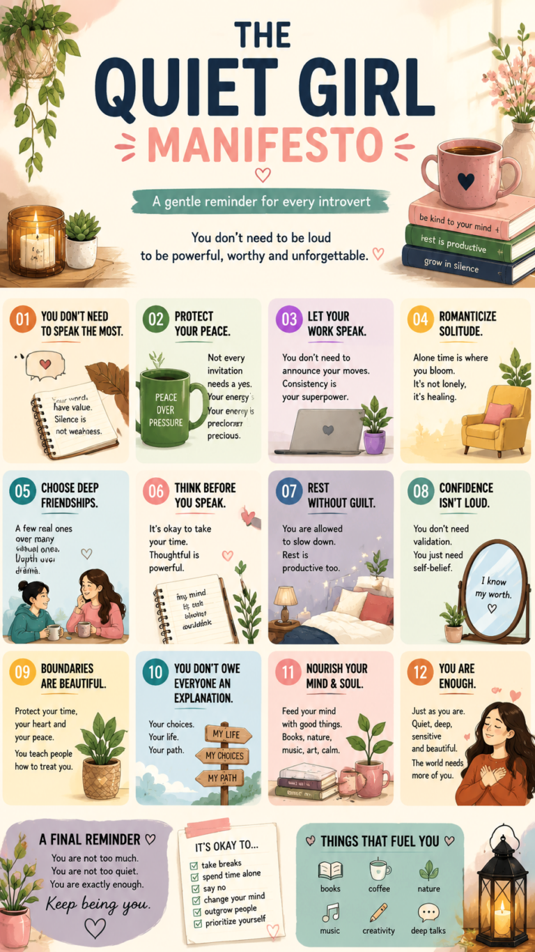 The Quiet Girl Manifesto   Introvert Confidence, Self Love  Inner Peace