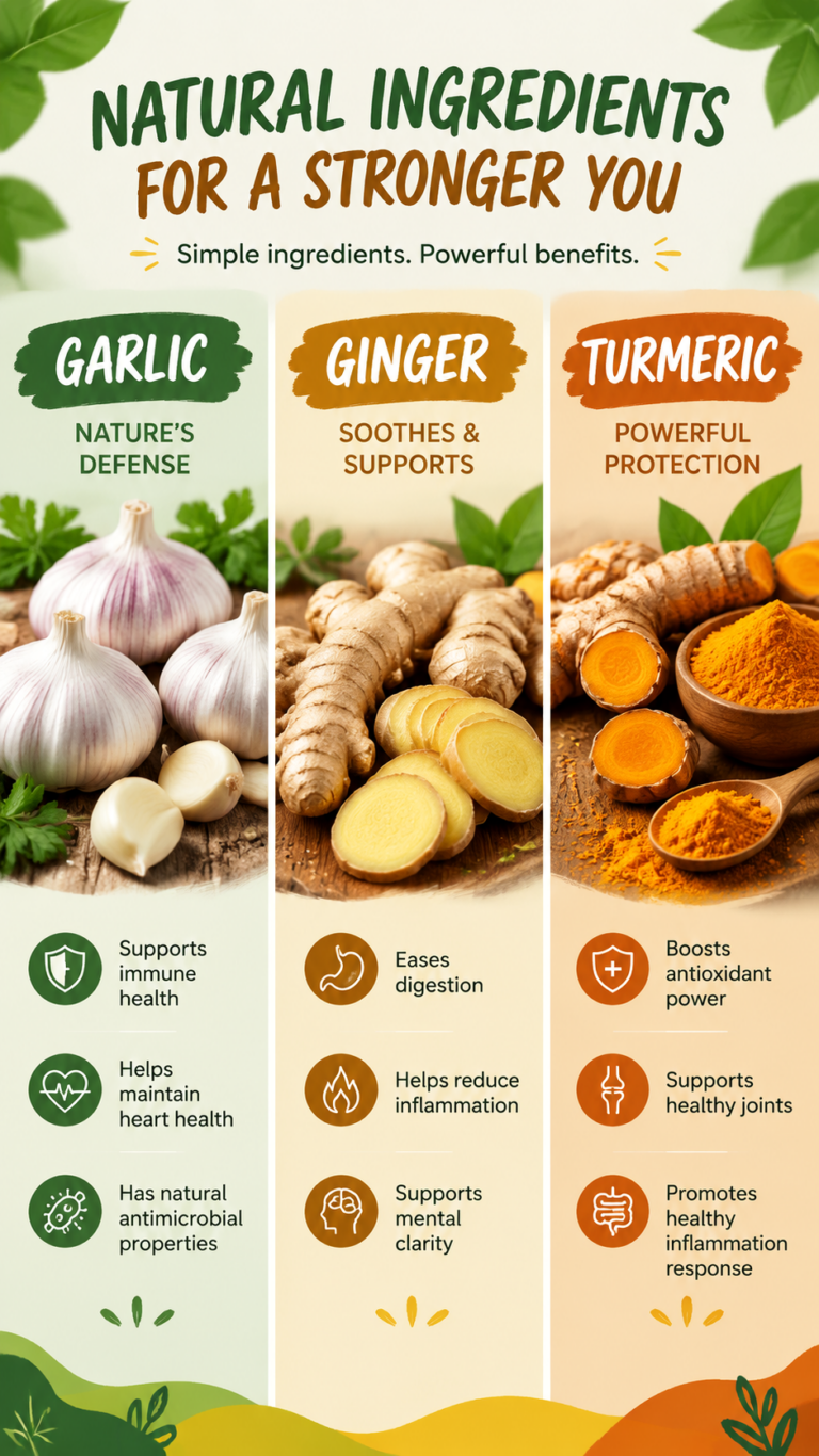 3 Plant Foods That Support Immunity Garlic, Ginger  Turmeric Benefits