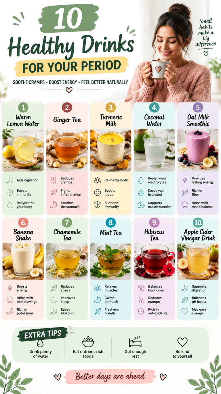 10 Best Drinks for Period Cramps  Natural Remedies for Menstrual Pain