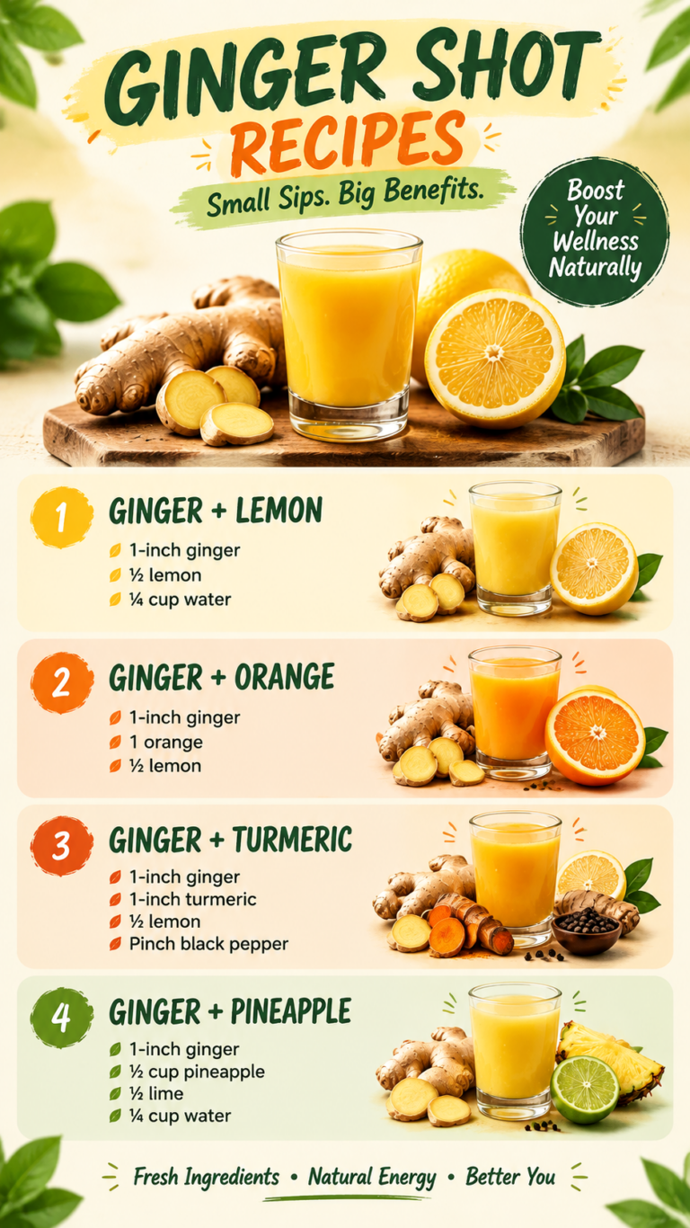 Ginger Shot Recipes for Immunity Boost  Easy Wellness Drinks