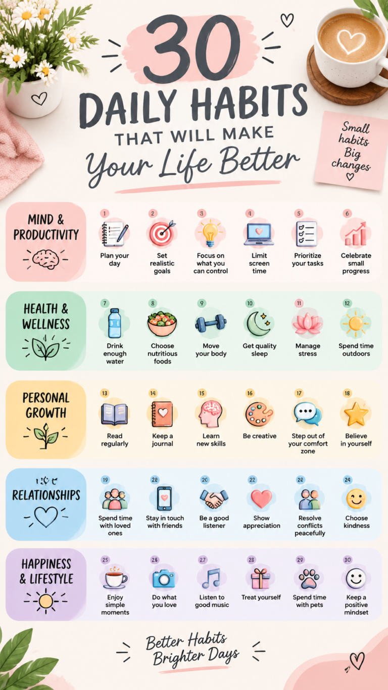 30 Life-Changing Habits to Start Before 25  Self Care  Personal Growth