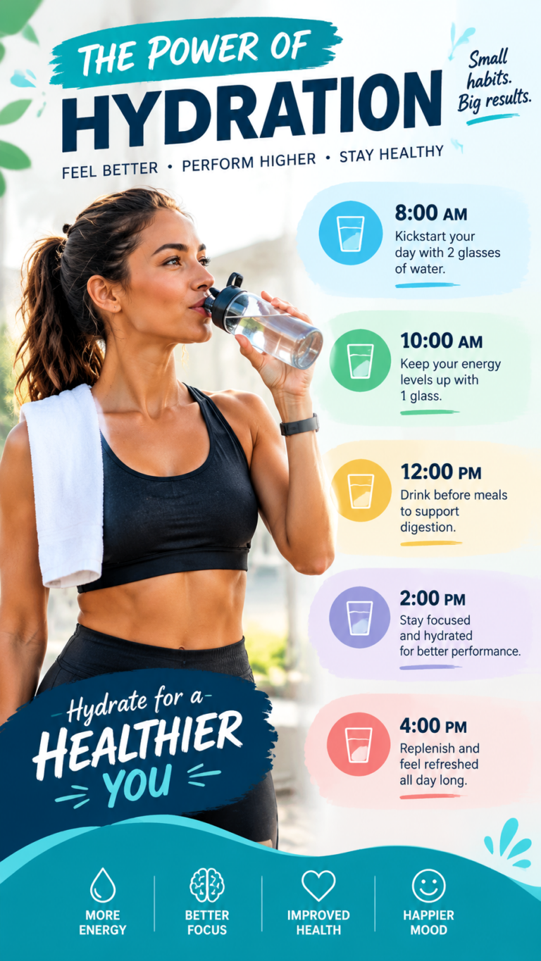 Hydration Tips How Drinking More Water Boosts Energy  Health Daily