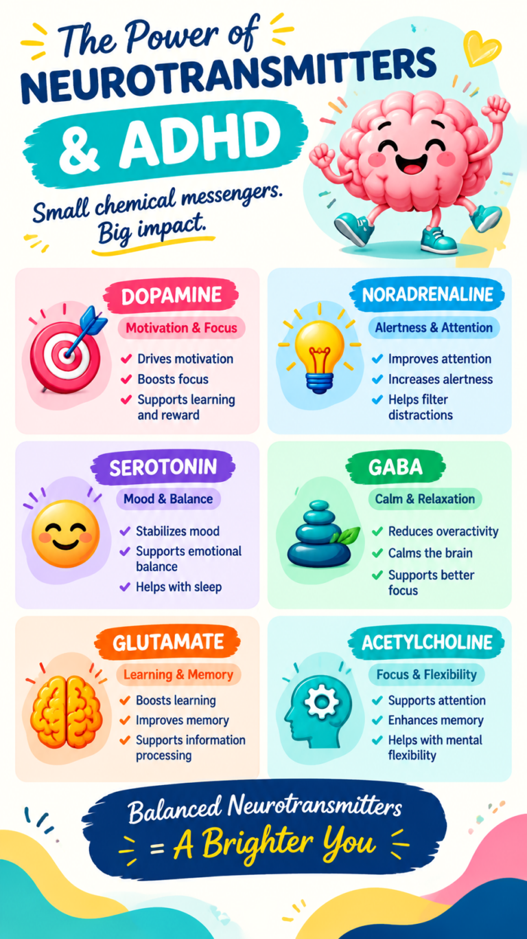 ADHD and Neurotransmitters Brain Chemistry, Focus, Motivation  Self-Regulation