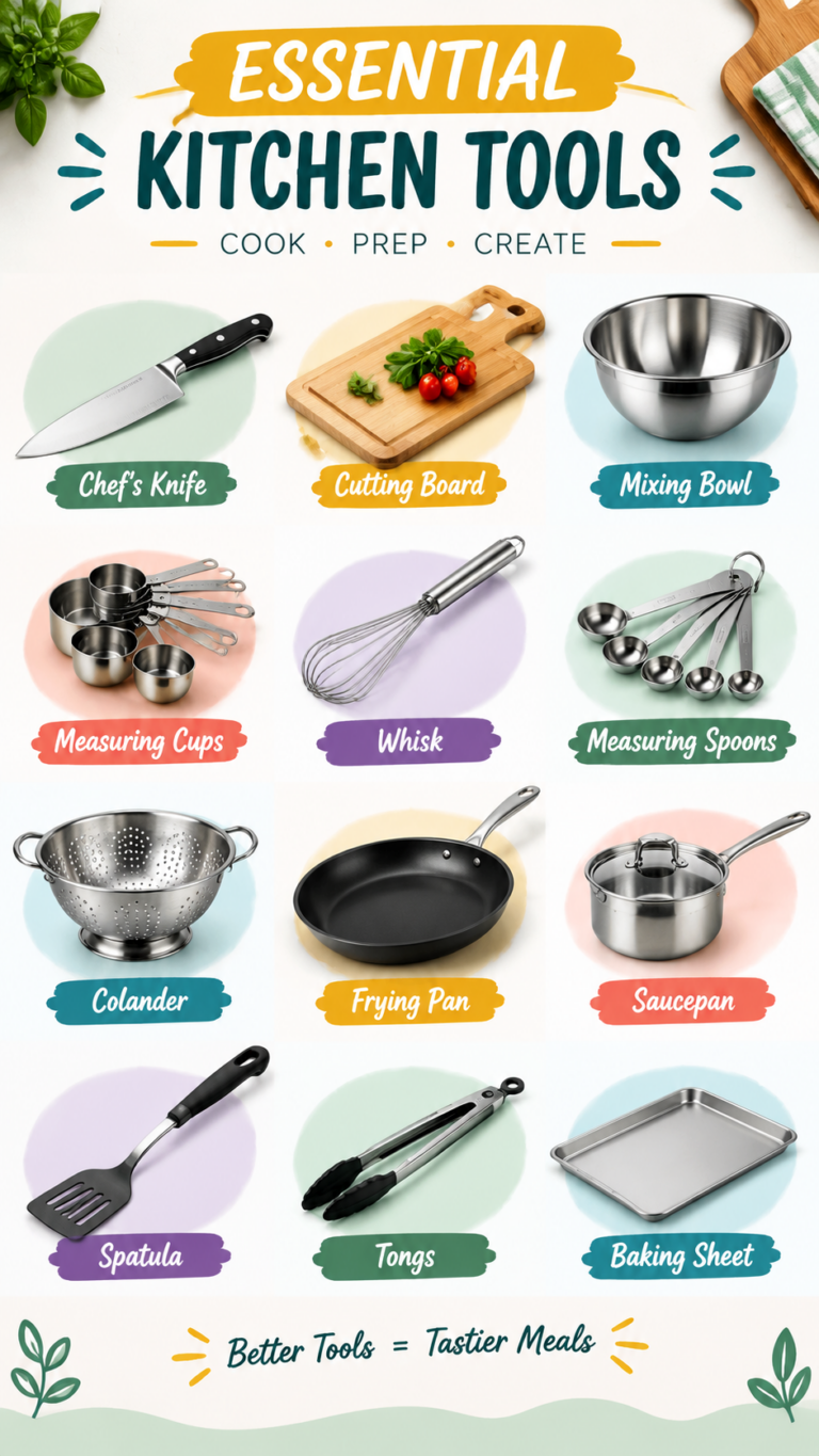 Basic Kitchen Tools Chart 15 Types of Sieves, Strainers, and Colanders