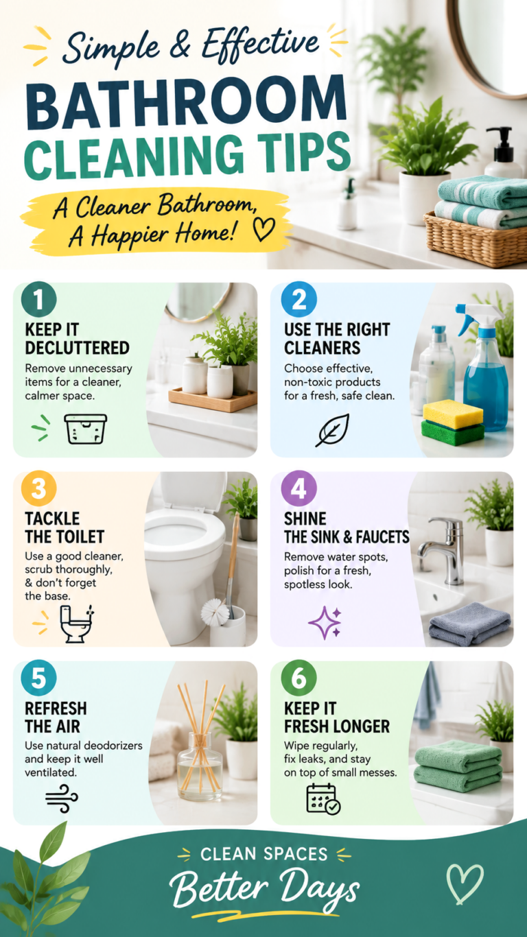 Bathroom Cleaning Tips Easy Tricks for a Fresh and Sparkling Bathroom