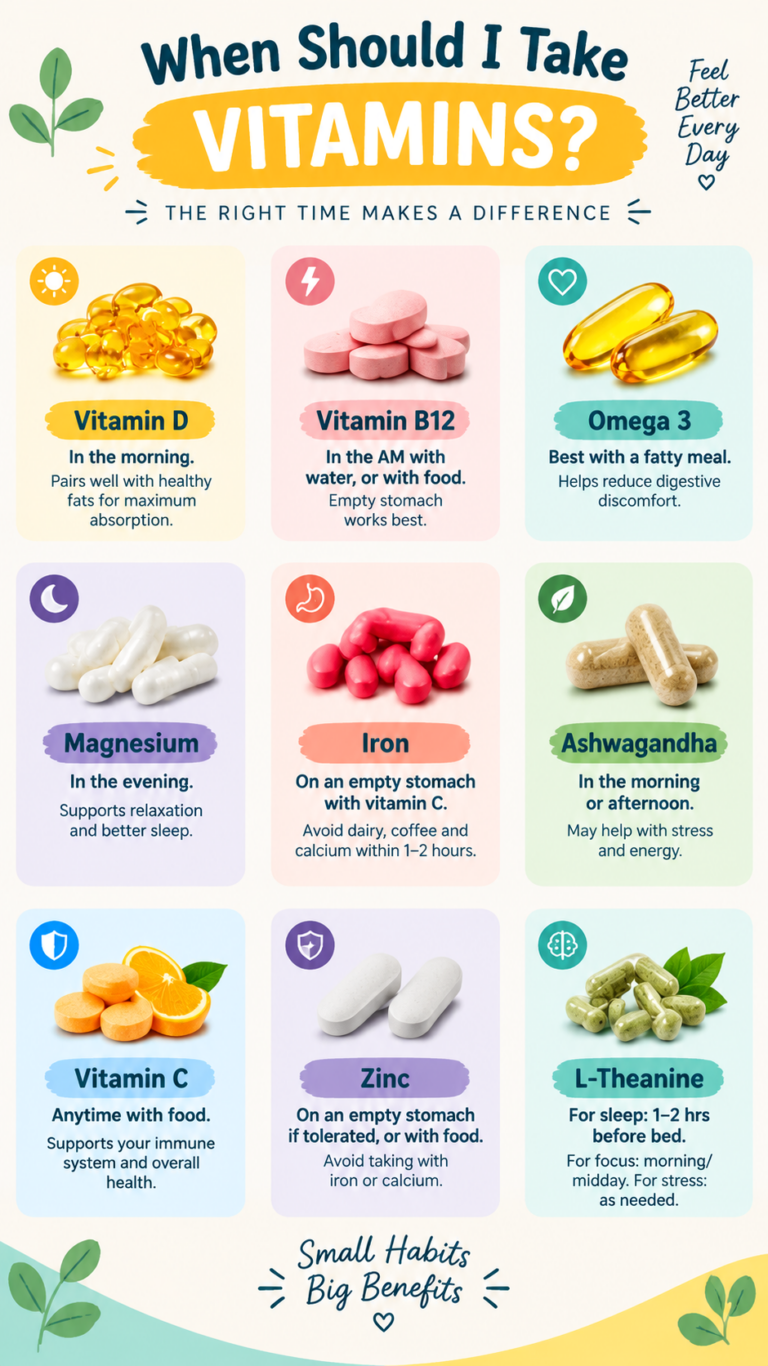 Best Time to Take Vitamins and Supplements Morning vs. Night Guide