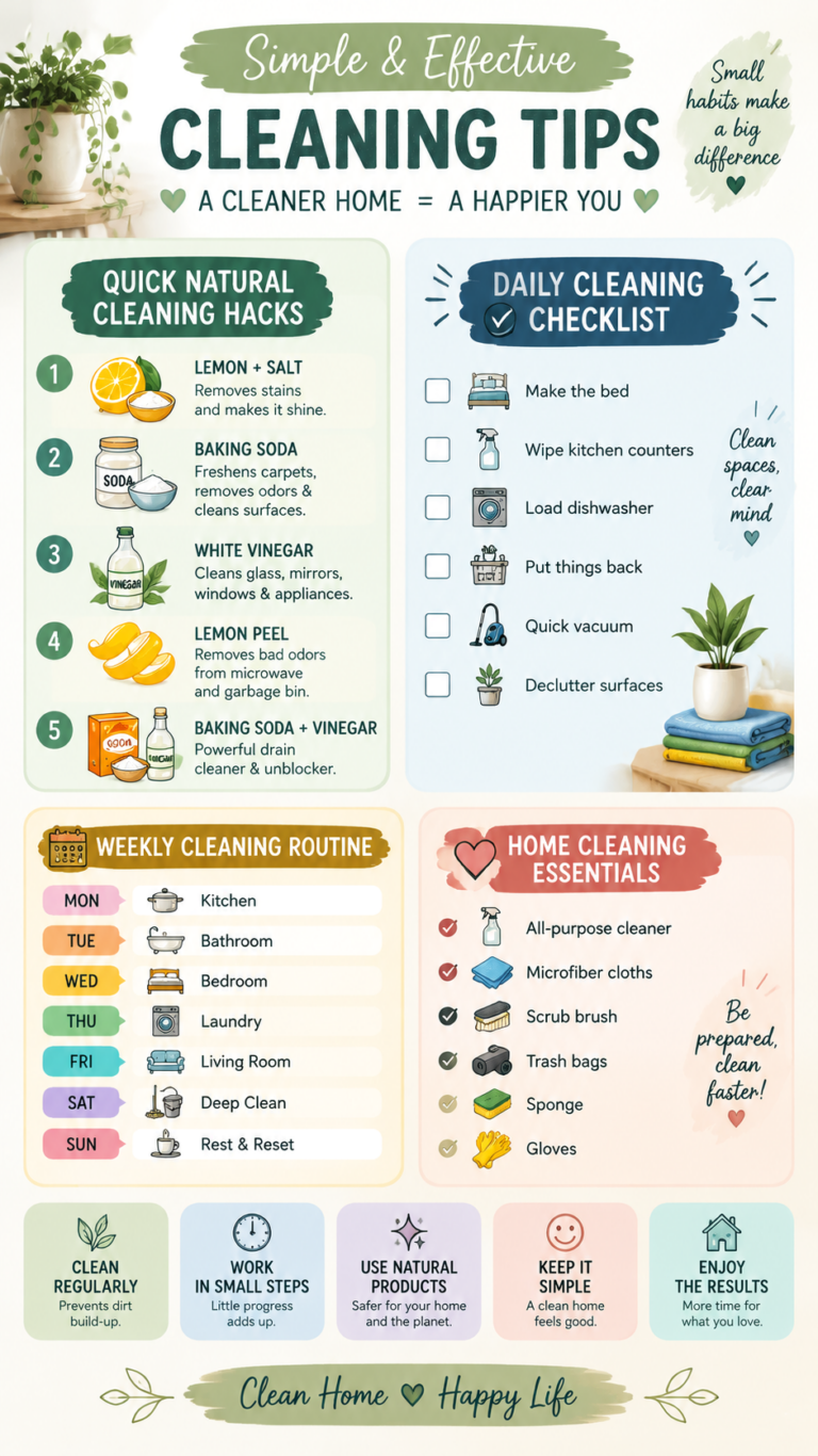 Best Cleaning Tips  Hacks for a Fresh, Sparkling Clean Home