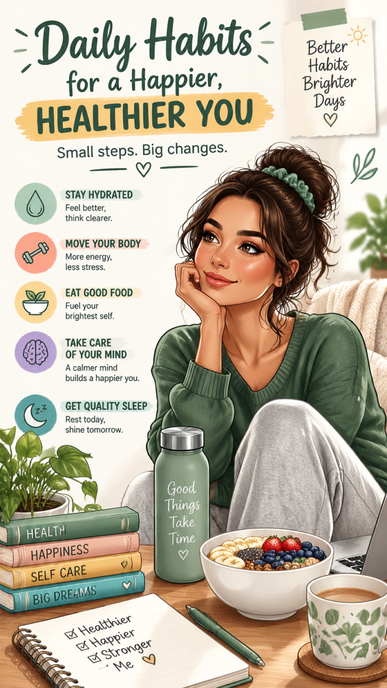 Daily Self-Care Routines for That Girl Era  Aesthetic Habit Tracker  Wellness Goals