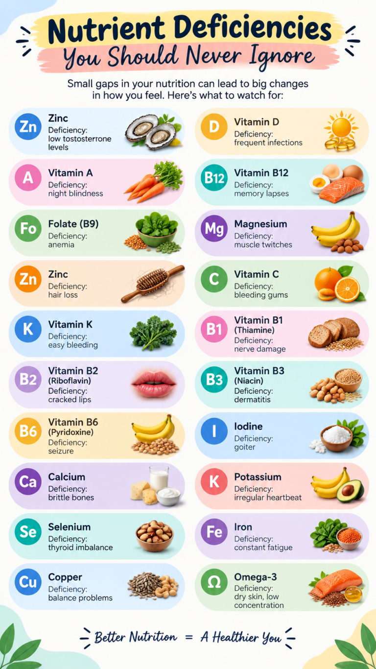 Essential Nutrient Deficiencies You Should Never Ignore Symptoms Guide