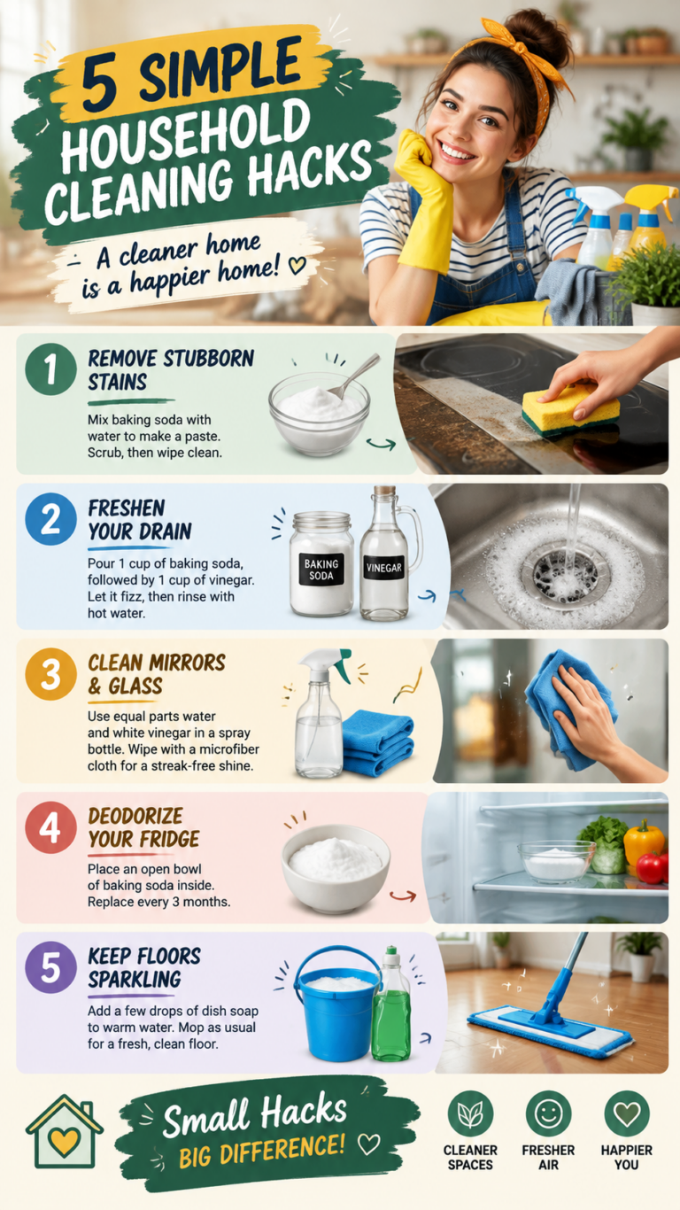 5 Homemade Household Hacks That Actually Work  DIY Cleaning Tips