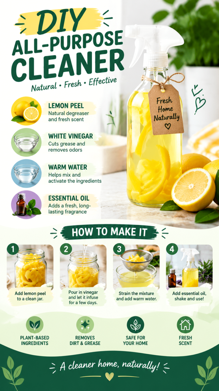 DIY Natural Mop Water Recipe with Vinegar, Lemon  Mint for Fresh Floors