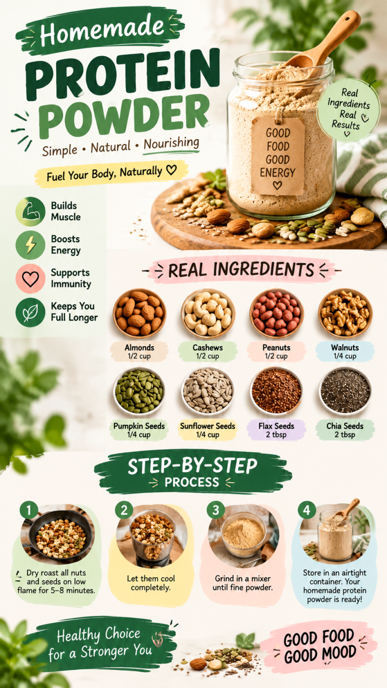 Homemade Protein Powder Recipe  Healthy Plant-Based DIY Protein Mix