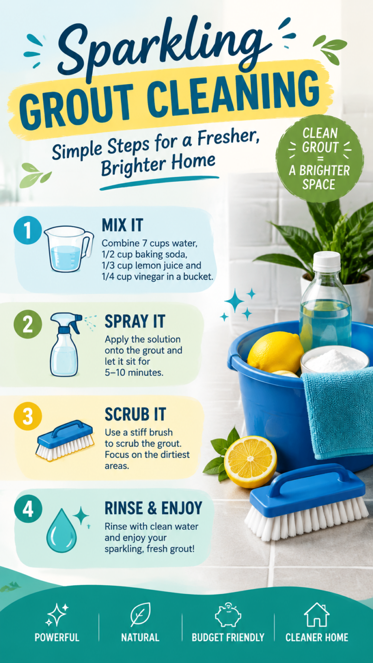 Sparkling Grout Cleaning Recipe Easy DIY Cleaner for Bright Tiles