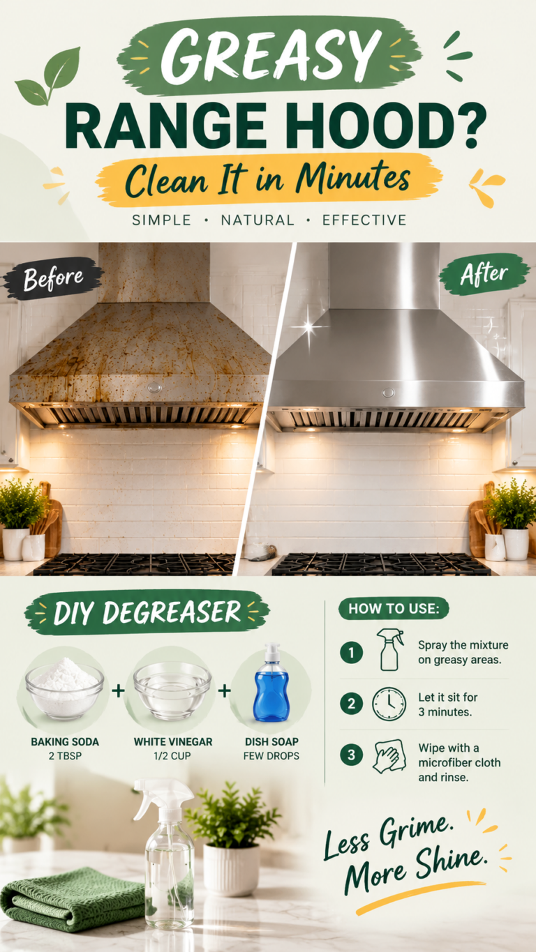 How to Clean a Greasy Range Hood Naturally Easy DIY Degreaser Hack
