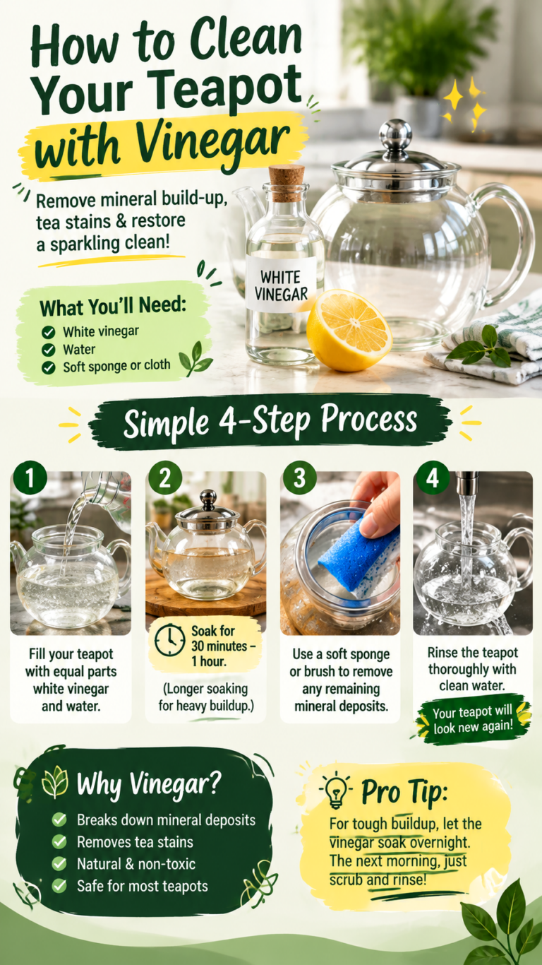 How to Clean a Tea Kettle With Vinegar  Easy Mineral Buildup Removal Hack
