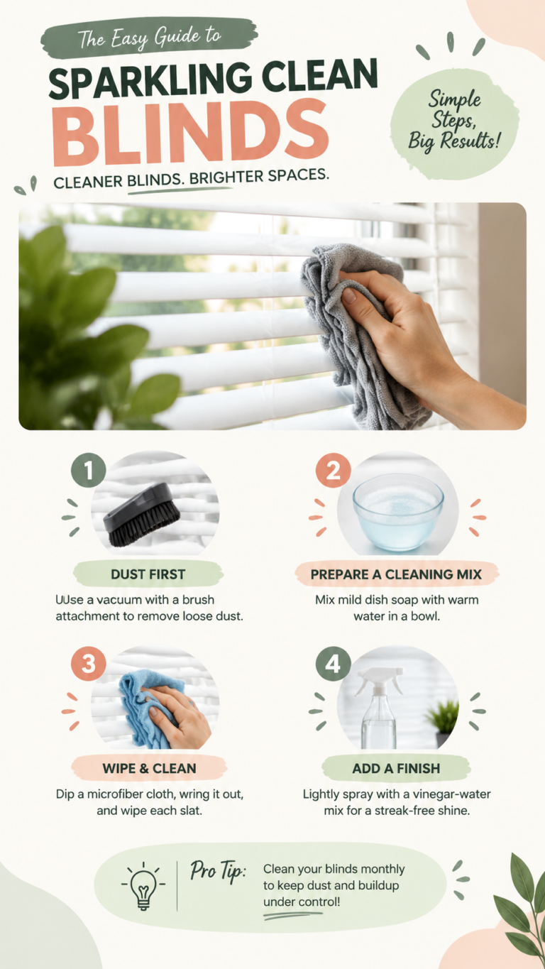 How to Clean Blinds Without Removing Them Easy Dust-Free Cleaning Hack