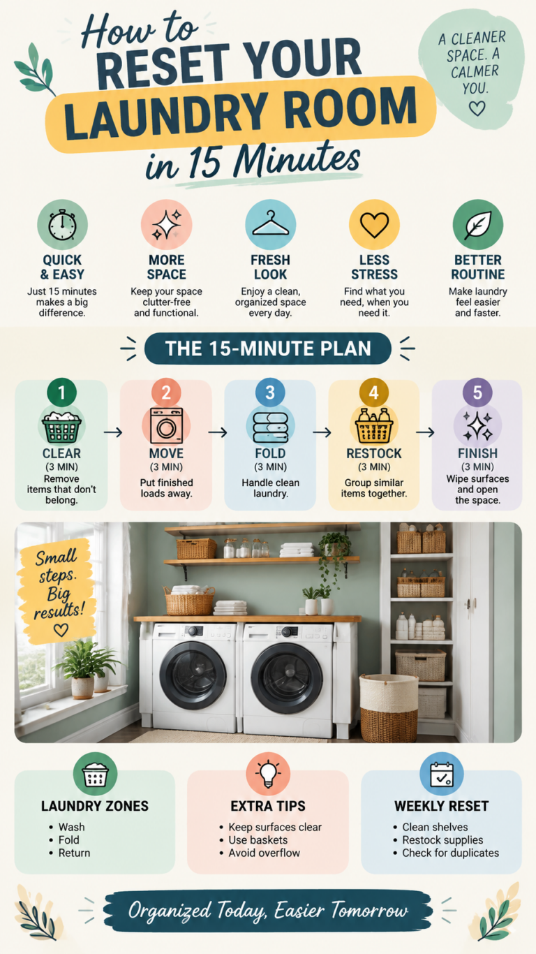 How to Reset Your Laundry Room in 15 Minutes Before Guests Arrive