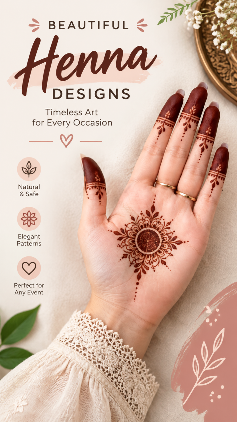 Beautiful Nikah Mehndi Designs for Elegant Bridal Henna Inspiration