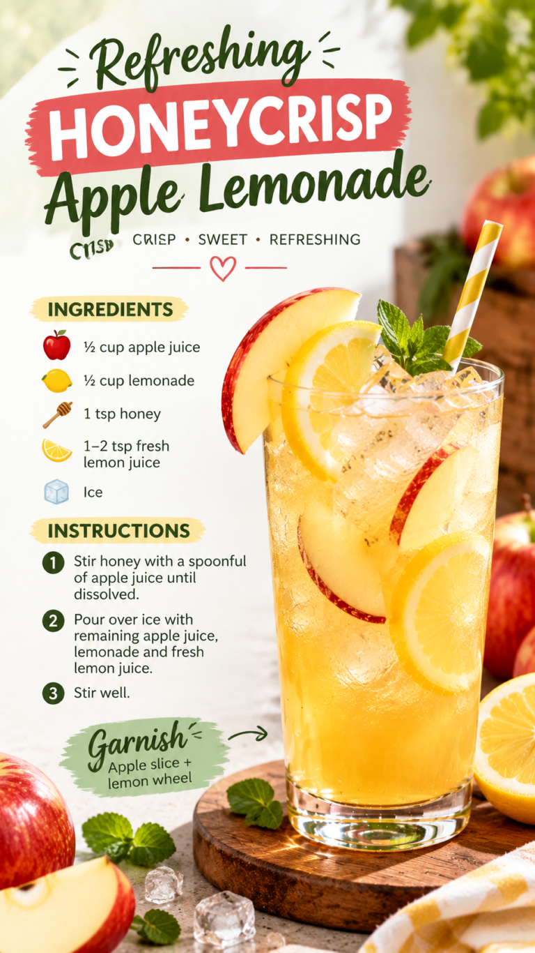 Refreshing Honeycrisp Apple Lemonade Recipe for a Sweet Summer Drink