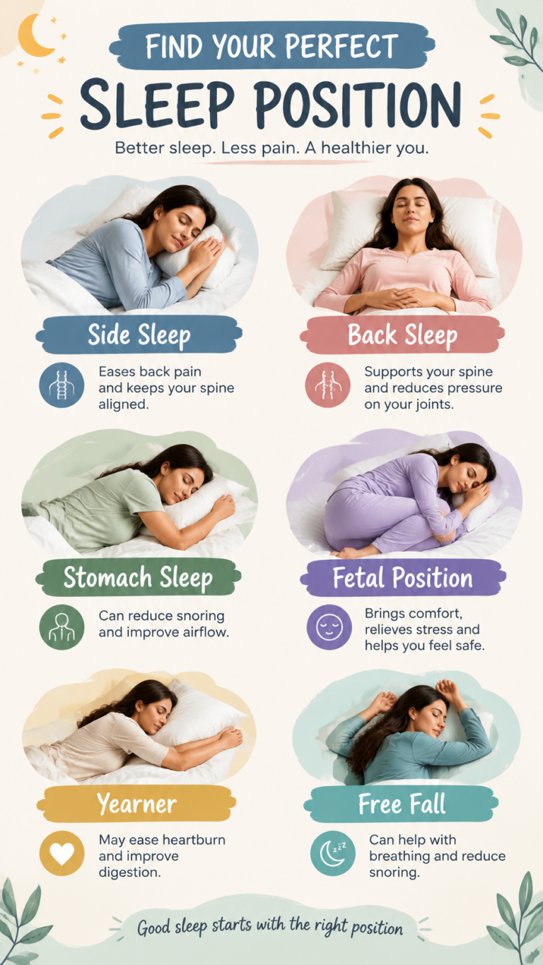 Best Sleeping Positions for Shoulder, Back, Neck Pain  Sciatica Relief