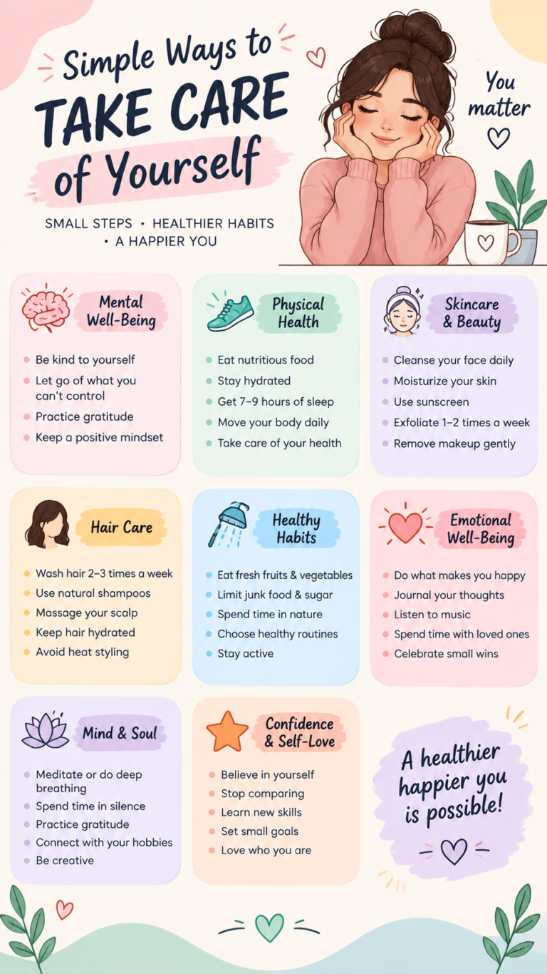 Self-Care Ideas 8 Simple Daily Habits for a Happier, Healthier You