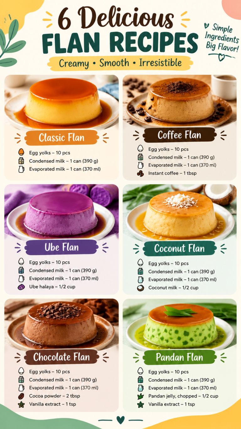 6 Delicious Leche Flan Flavors You Need to Try at Home