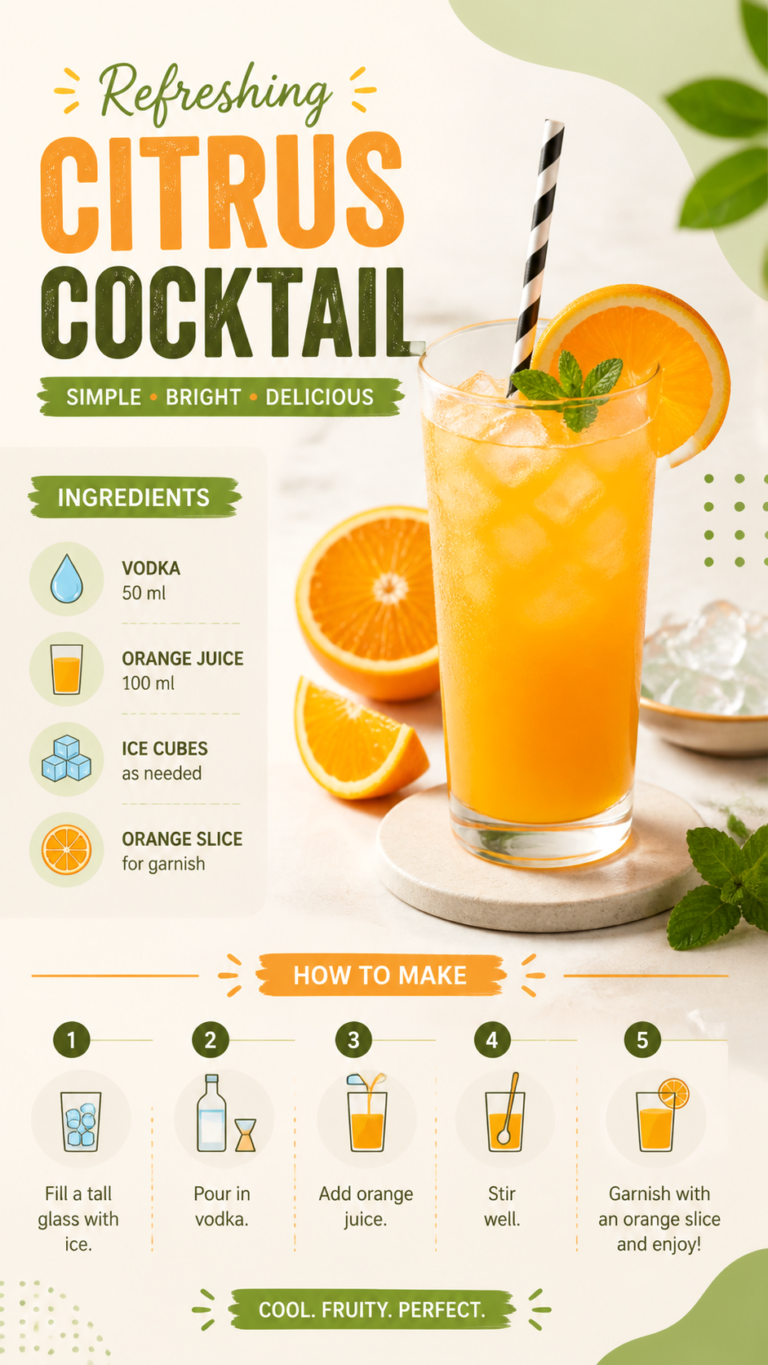 Easy Orange Vodka Cocktail Recipe for a Refreshing Summer Drink at Home