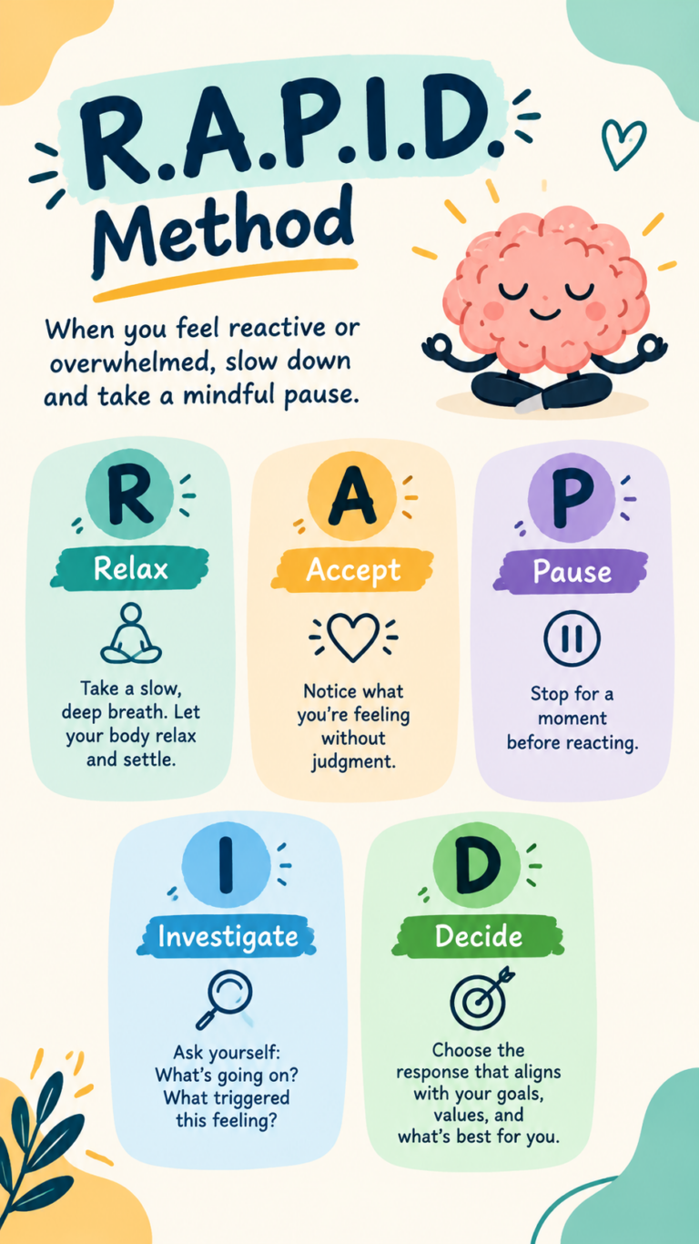 The R.A.P.I.D. Method 5 Simple Steps to Manage Stress and Emotional Reactions