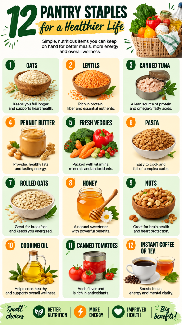 12 Pantry Staples for a Healthier Life Easy Nutritious Foods to Keep Stocked